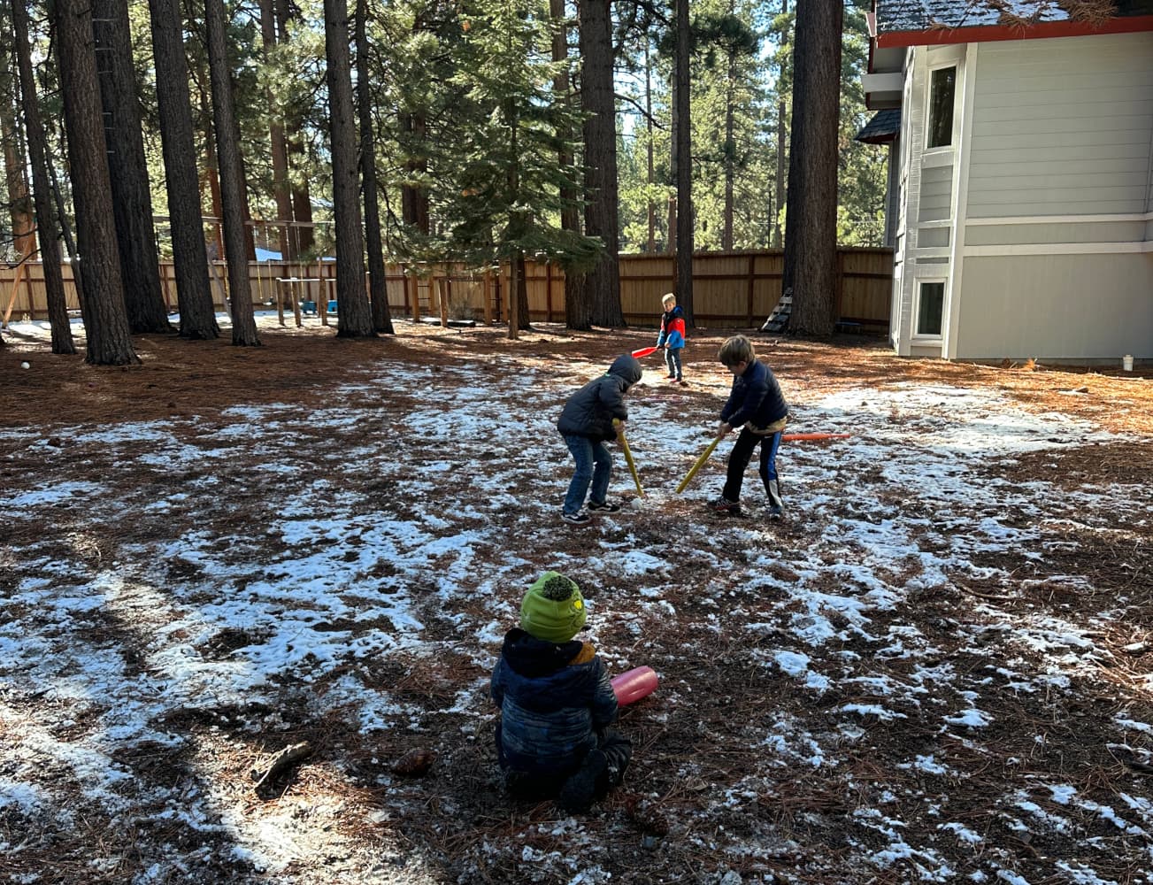 Kids playing outdoors